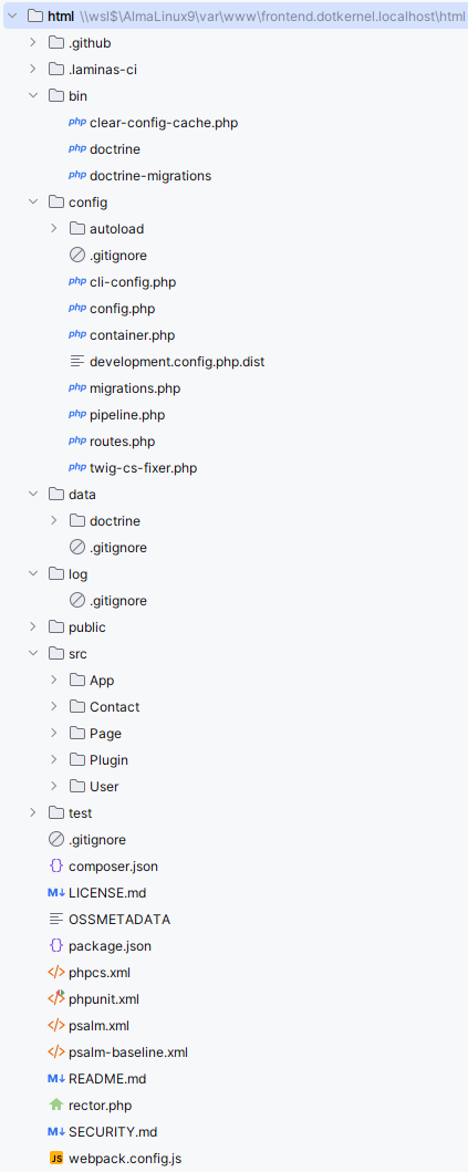 Dotkernel Frontend File Structure!